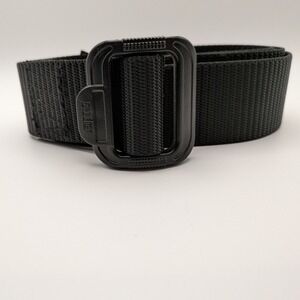 5.11 Tactical Mens TDU Belt Black 1.5 Inch Nylon Webbing 2XL 59551 Airport Easy